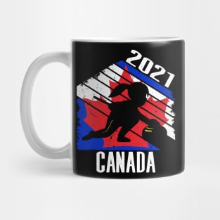 Vintage Canadian Curling Player Girl to Canada Curling Women Mug